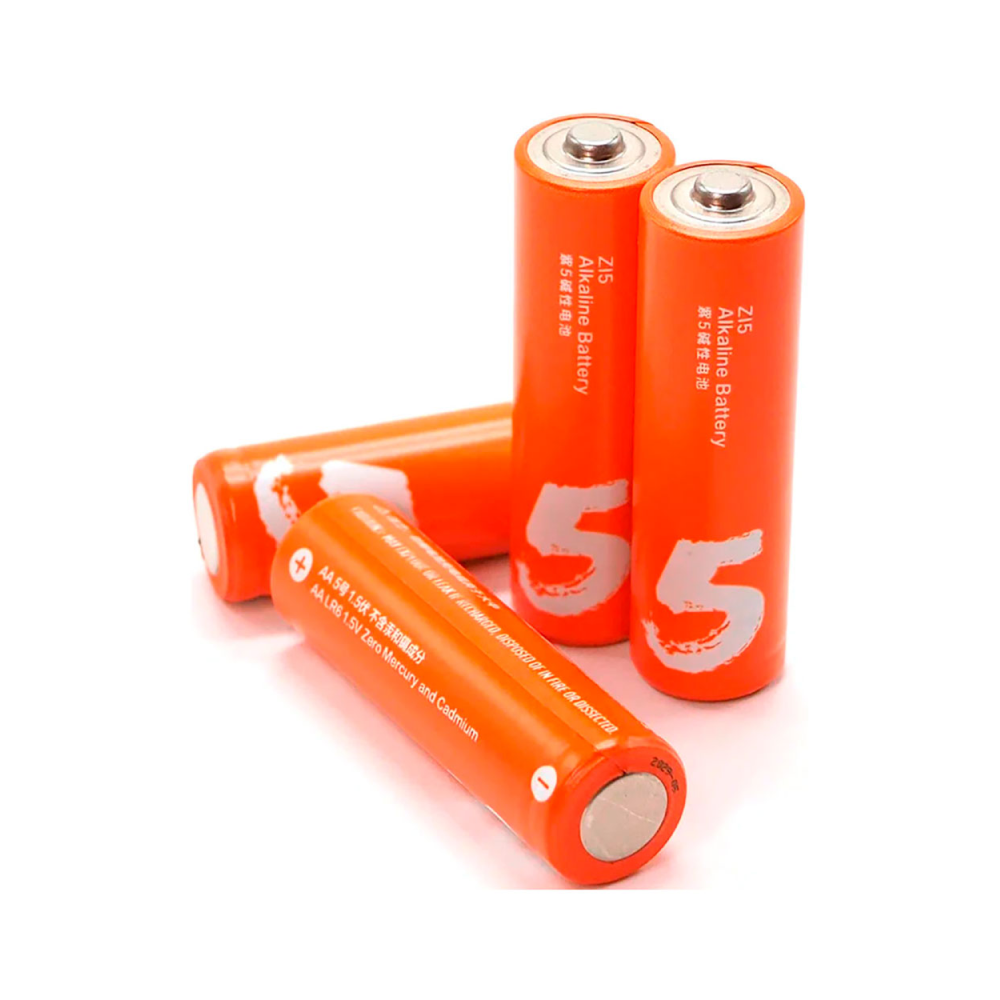 Батарейки алкалиновые ZMI Rainbow Zi5, AA, 4 шт., оранжевые